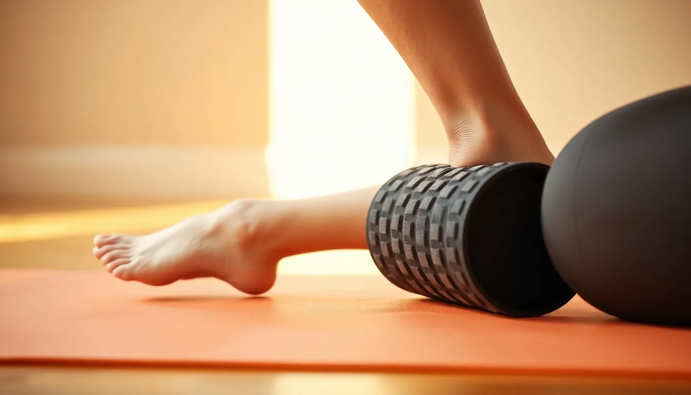 종아리 마사지 및 스트레칭