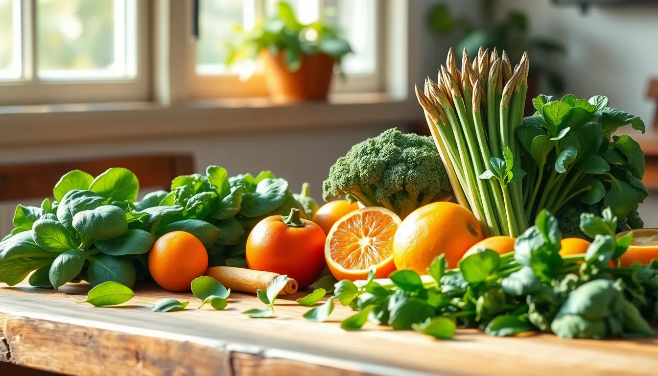 다양한 엽산이 풍부한 음식들