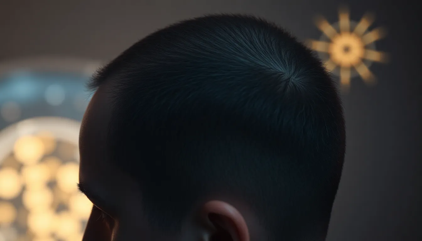 탈모 진행 단계별 비교 이미지