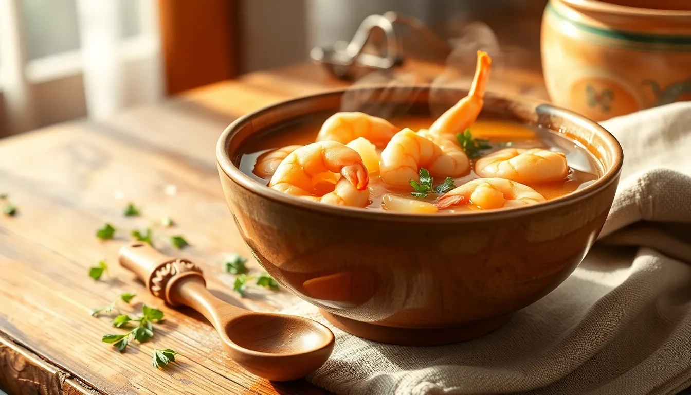 신선한 새우 머리가 있는 새우 요리 이미지