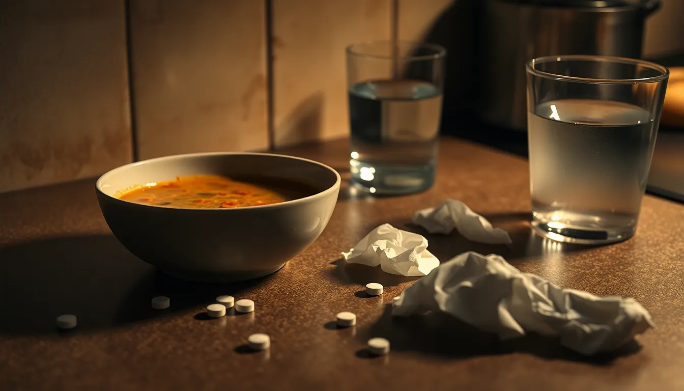 위암 증상과 위 불편감을 비교하는 이미지