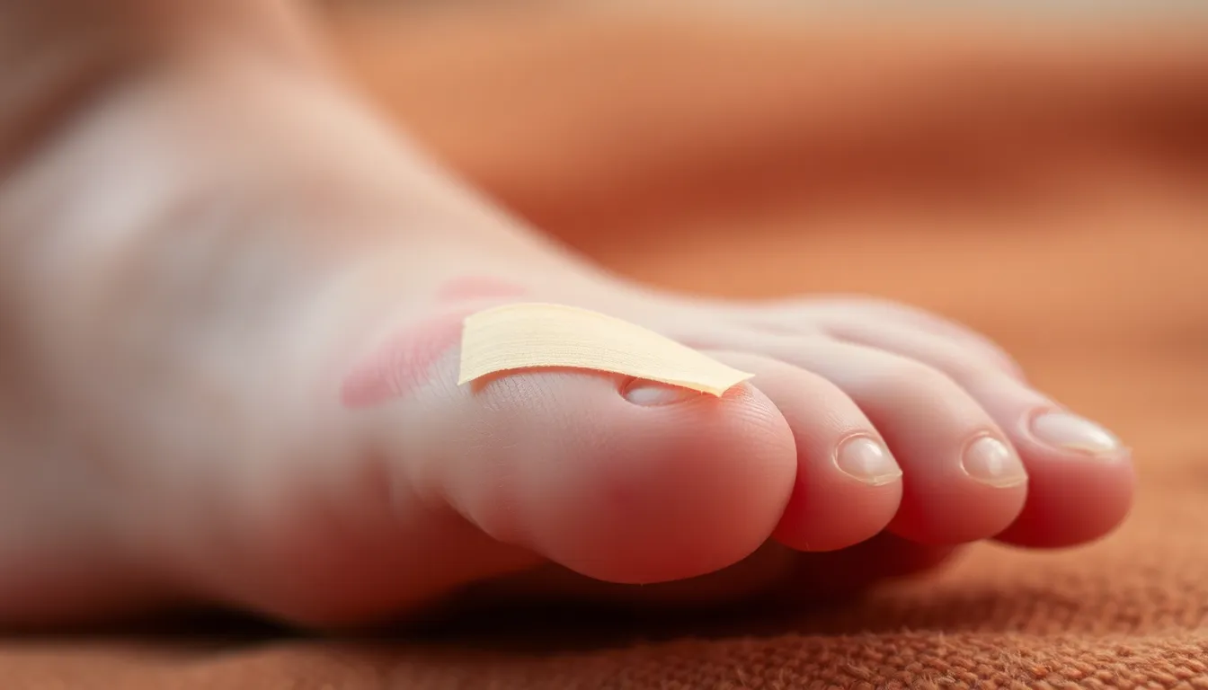 내성발톱 테이핑 방법 이미지