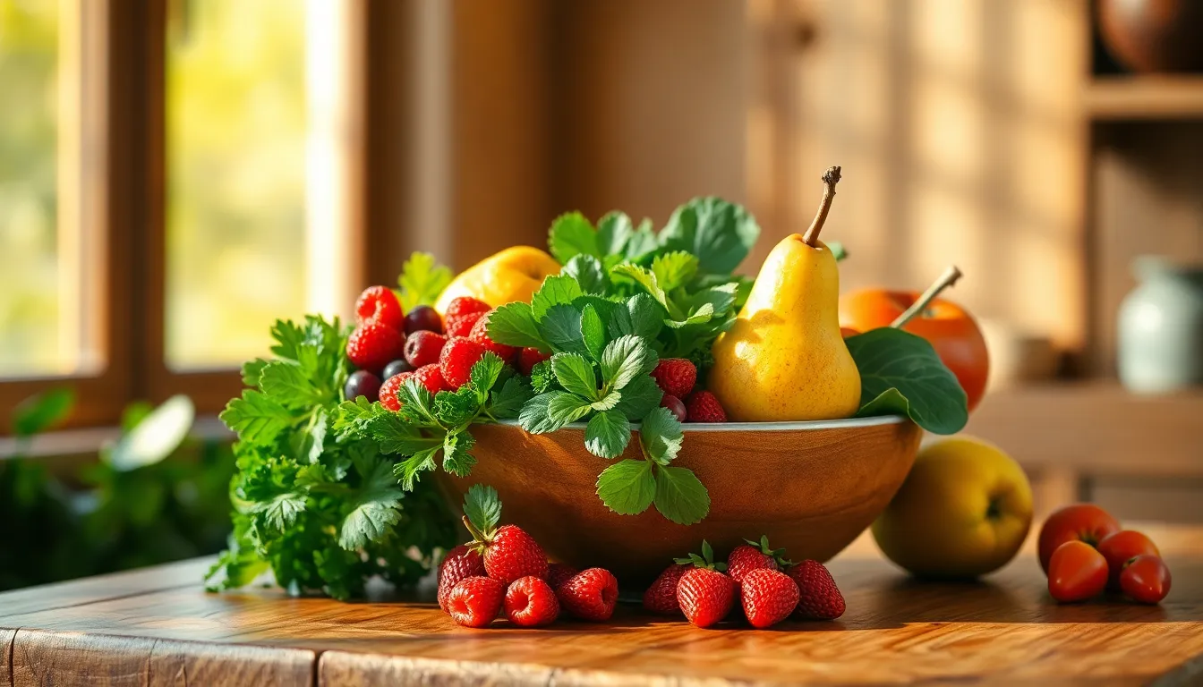 변비 개선을 위한 건강한 음식 이미지