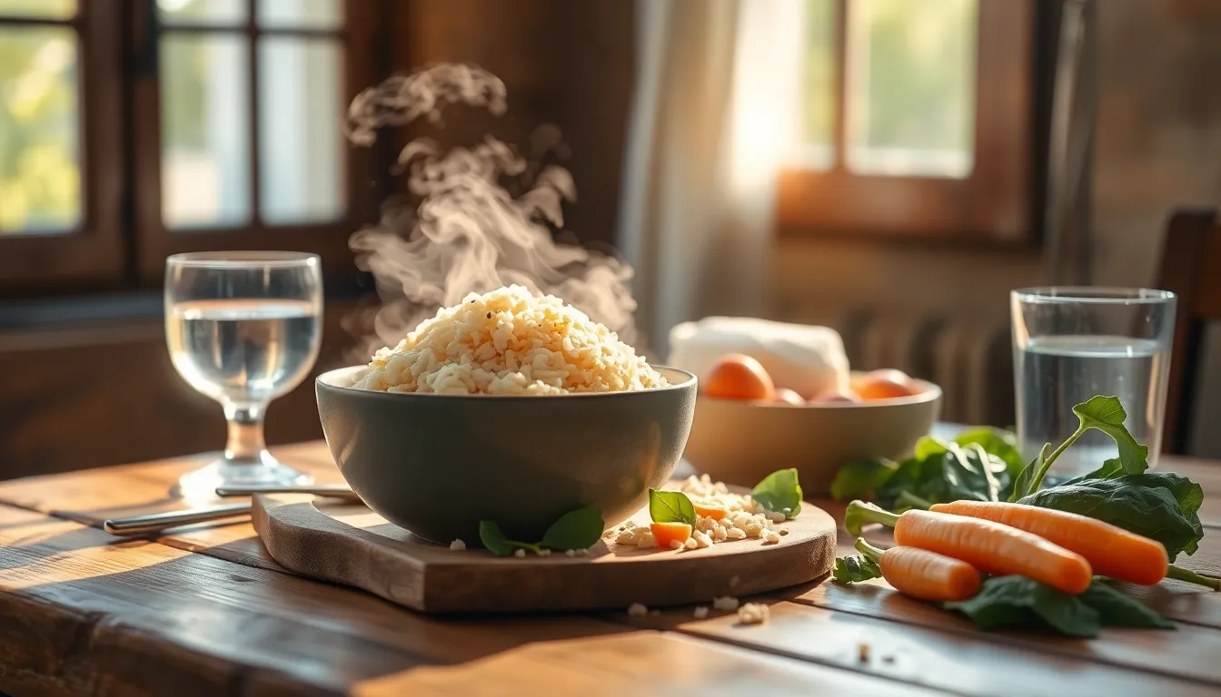 현미밥, 혈관 건강 지키는 최고의 선택 2 현미밥과 건강한 식재료 이미지