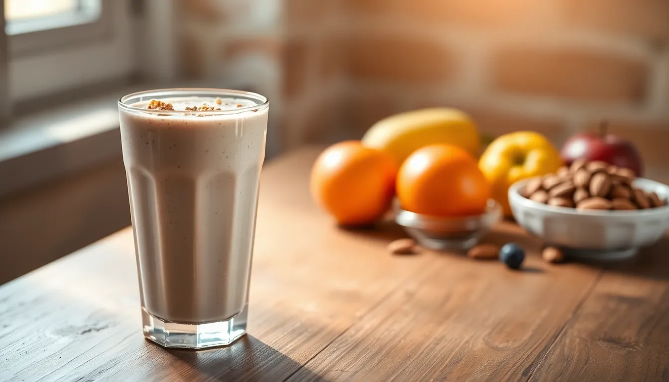 췌장암 환자 체중 감소? 고단백 쉐이크로 극복! 2 고단백 쉐이크를 마시는 모습