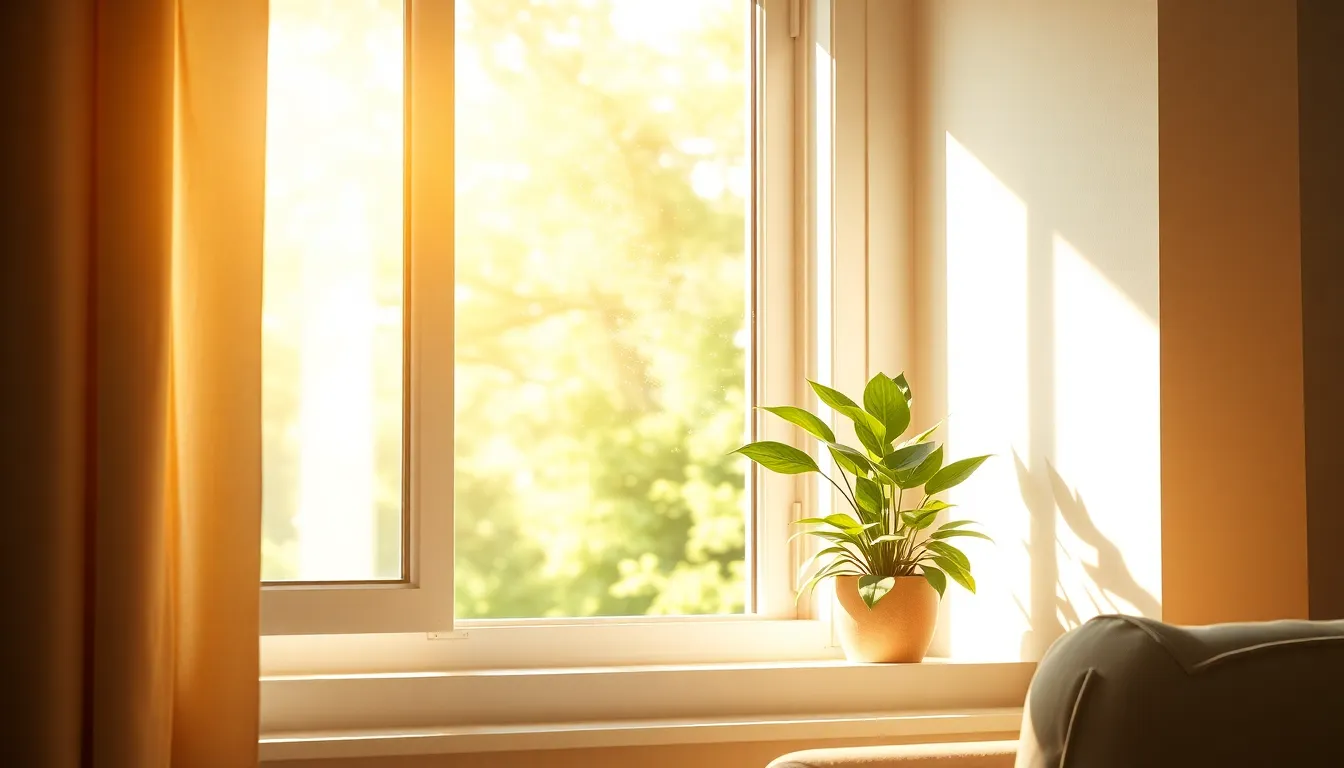 미세먼지 속 마스크를 쓴 사람과 푸른 하늘을 대비하는 이미지