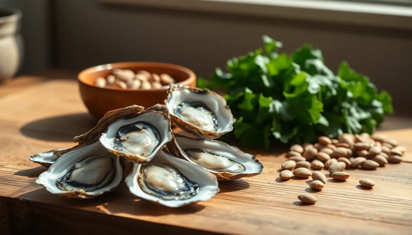 아연, 남성 활력과 정자 건강 지키는 비결 2 아연이 풍부한 음식 이미지