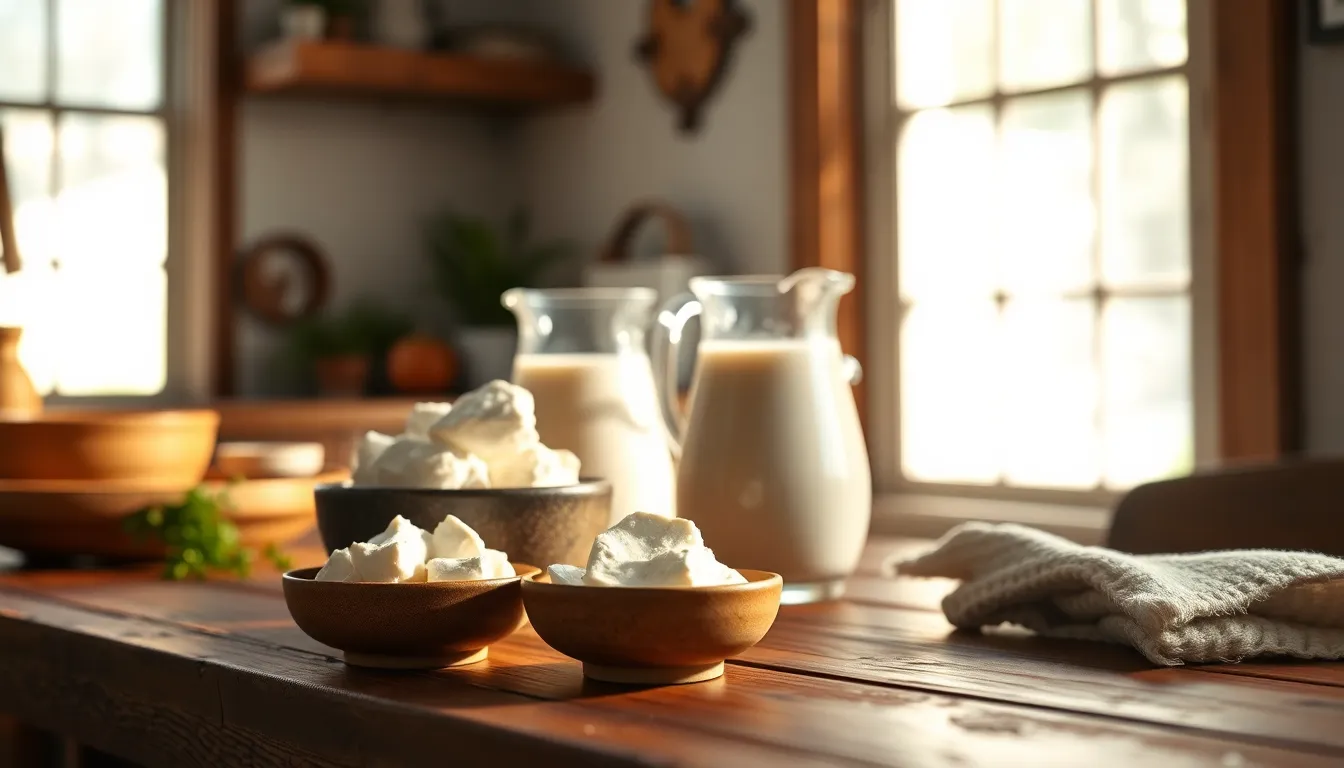 갱년기 여성이 두유를 활용하여 건강한 식사를 하는 모습