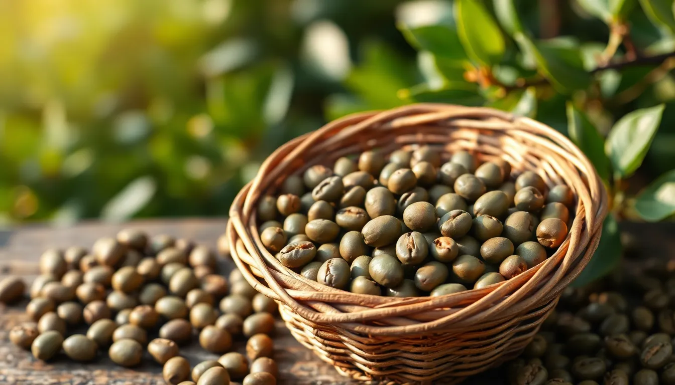 유기농 인증 그린커피빈, 안전하게 선택하는 법 2 유기농 그린커피빈이 담긴 접시 이미지