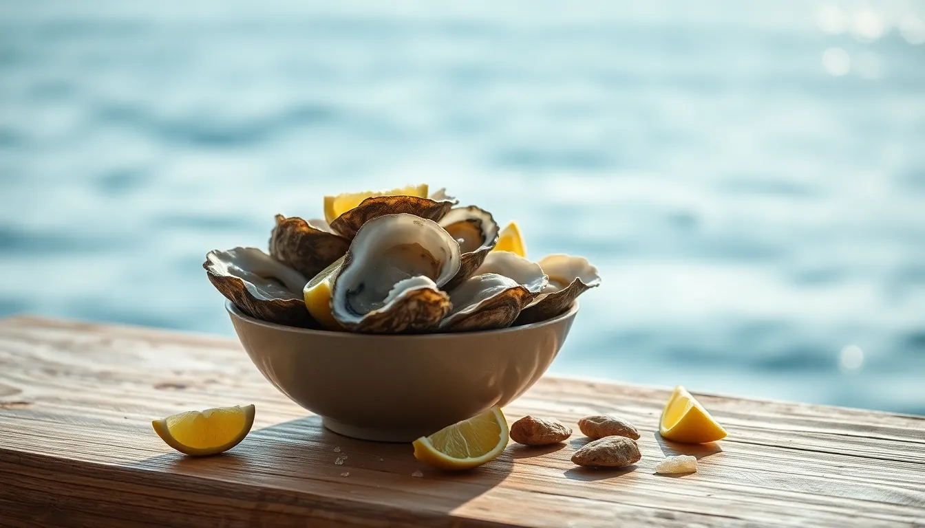 면역력 높이는 굴, 하루 권장량 가이드 2 신선한 굴이 담긴 접시