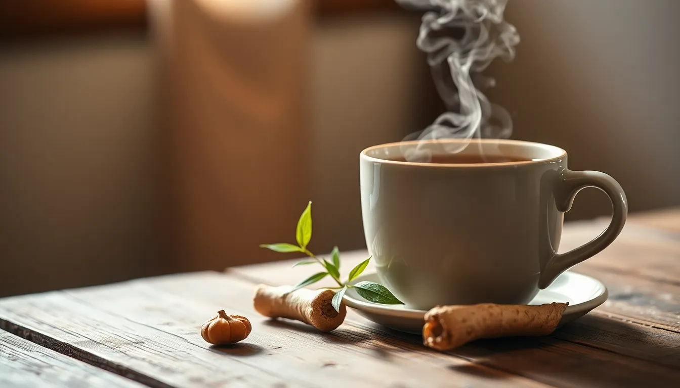 돌외잎과 인삼을 비교하는 이미지