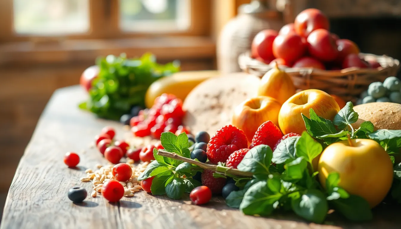 식이섬유가 풍부한 건강한 식단