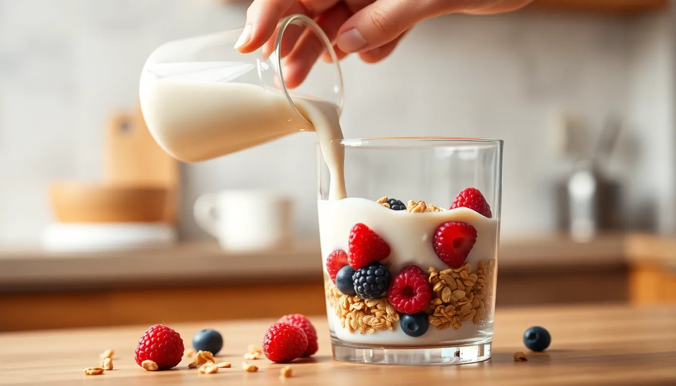 유당불내증 & 콜레스테롤: 두유가 답! 2 두유를 마시는 모습으로 건강한 식단을 상징