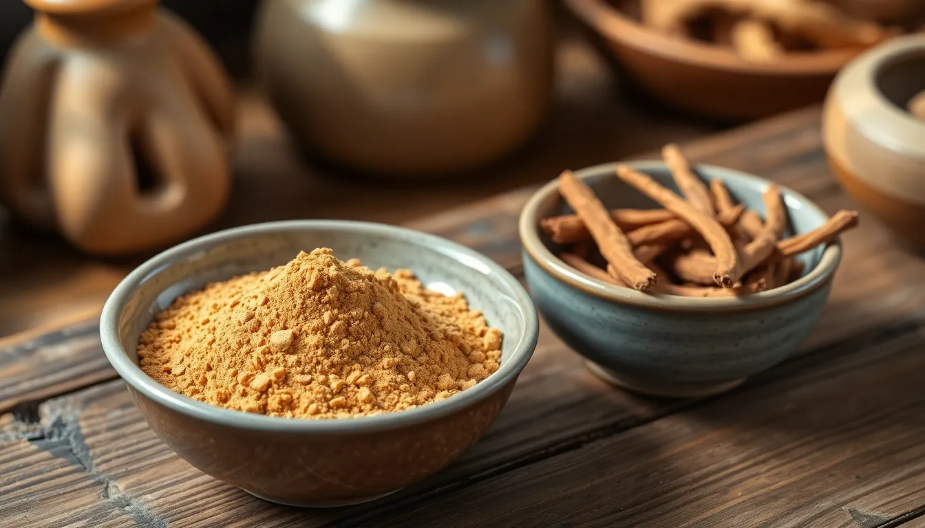 녹용과 홍삼이 담긴 보약 이미지