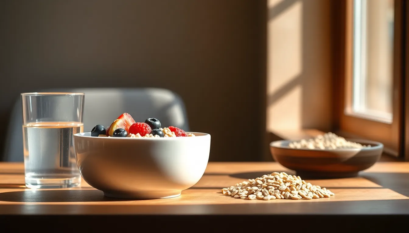 다양한 식이섬유가 풍부한 채소와 과일 이미지