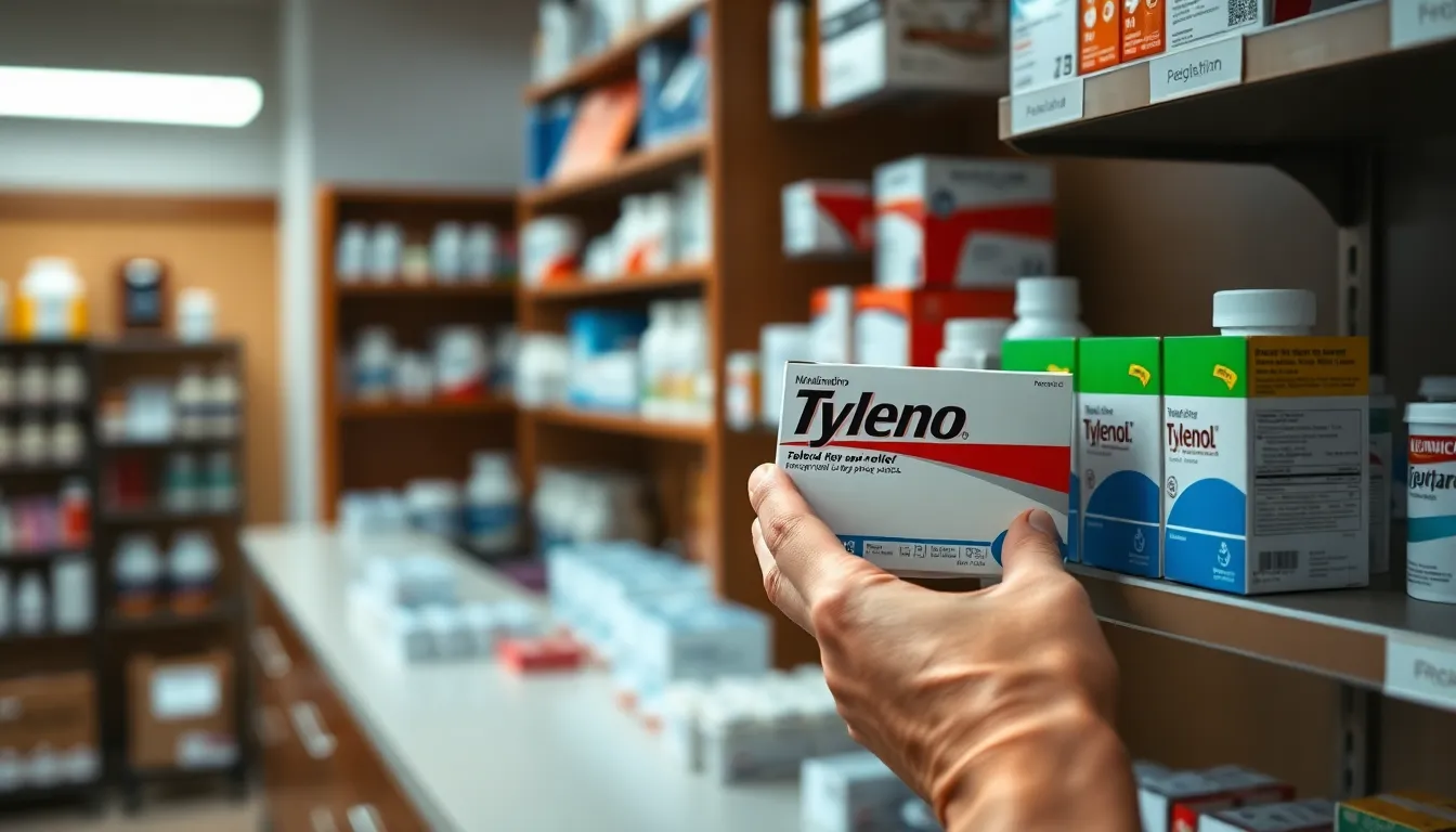 편의점 타이레놀과 약국 타이레놀 비교 이미지