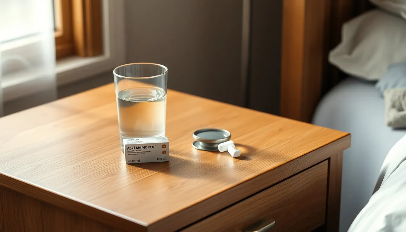 타이레놀과 건강을 생각하는 모습