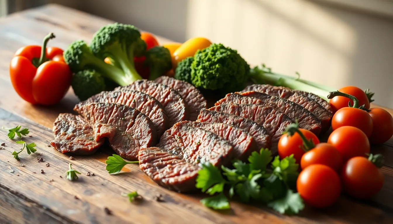 건강한 소고기 요리 이미지