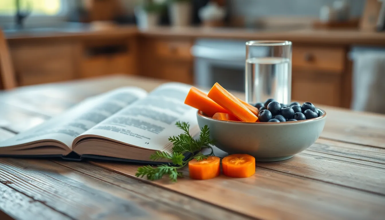 눈 건강에 좋은 야채와 과일 이미지