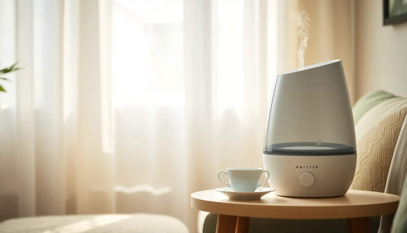 실내 습도 조절을 위한 제습기 사용 이미지