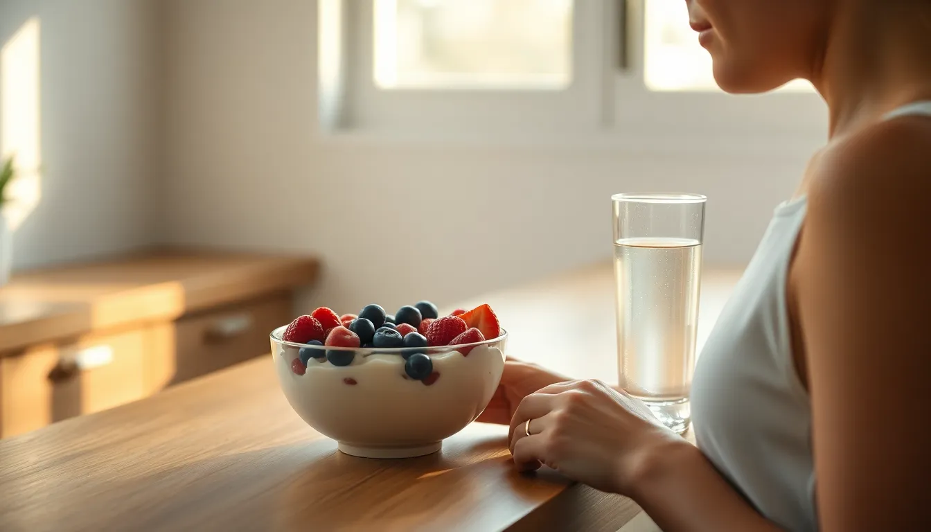 운동 전후 단백질 섭취를 통해 근육을 성장시키는 이미지