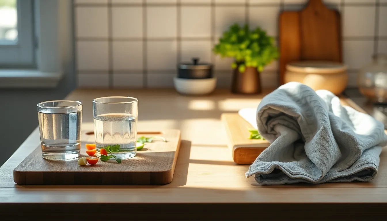 신선한 식재료와 안전한 식품 보관 예시 이미지