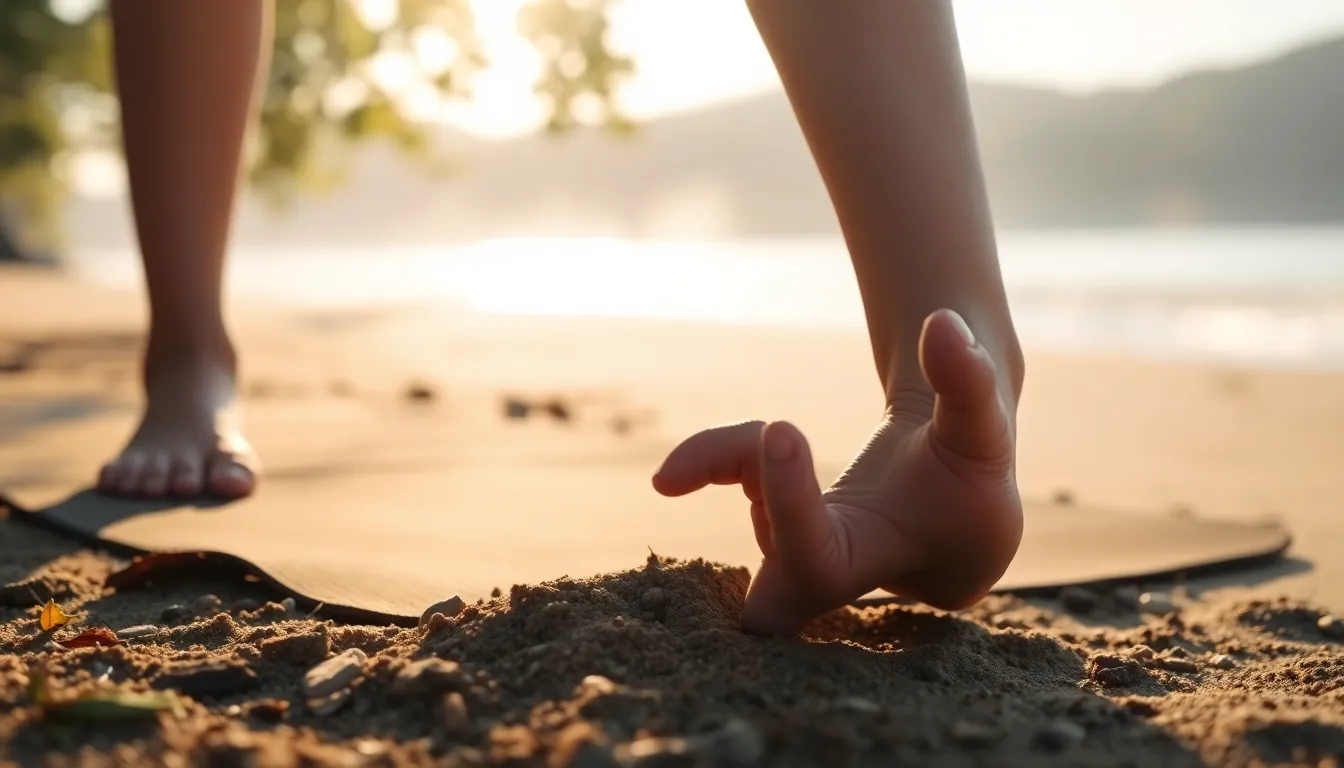 요가하는 사람의 모습