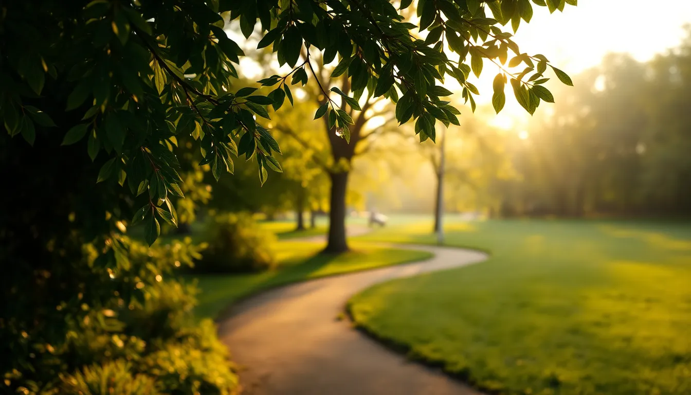 행복하게 걷고 있는 사람