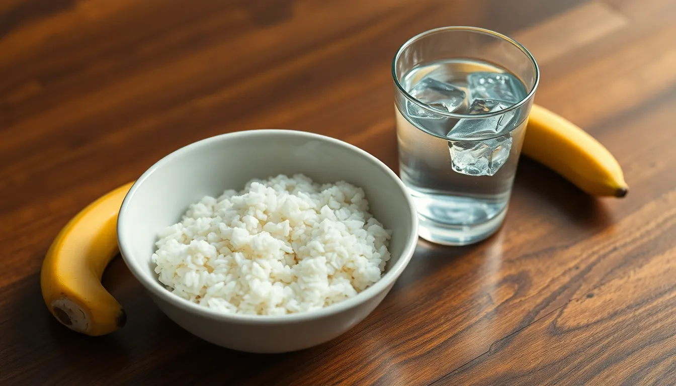 구토 후 전해질 보충을 위한 물과 스포츠 음료