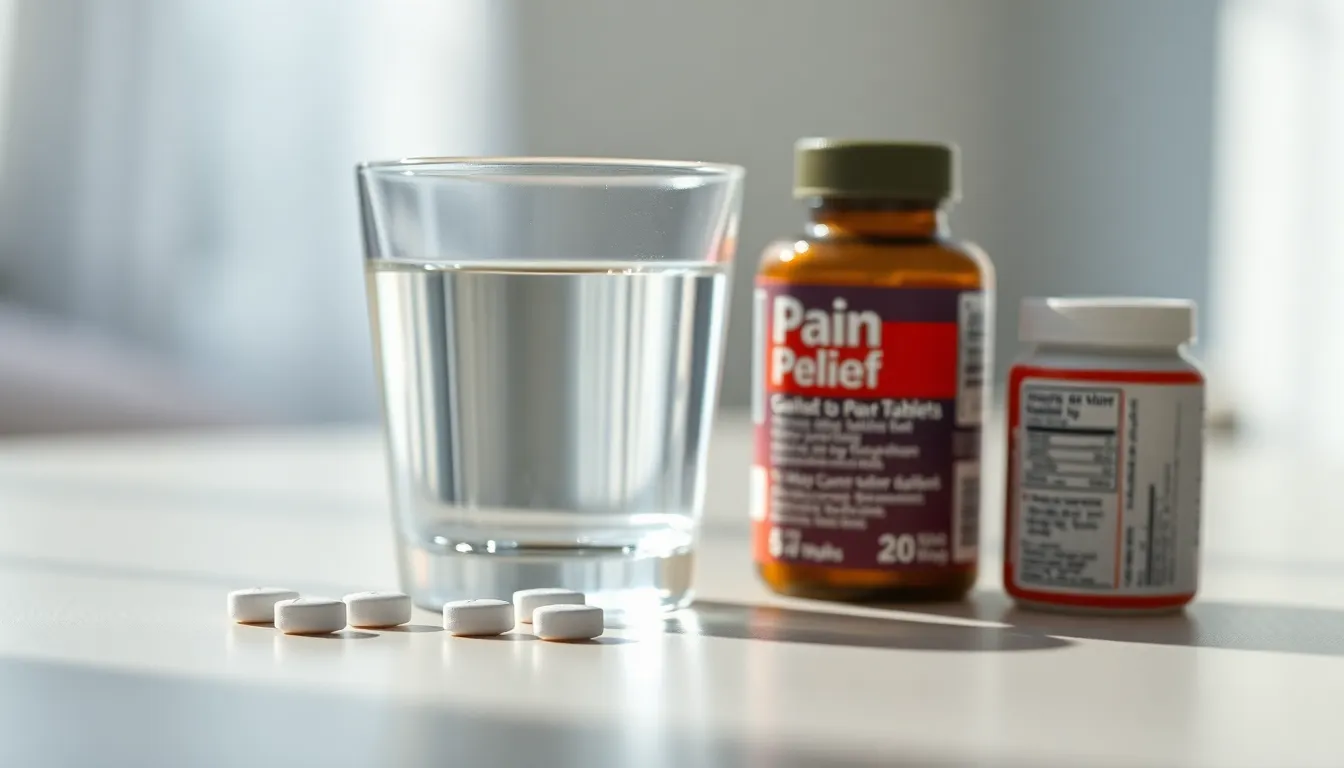 진통제 복용 후 위장 통증으로 괴로워하는 사람의 모습