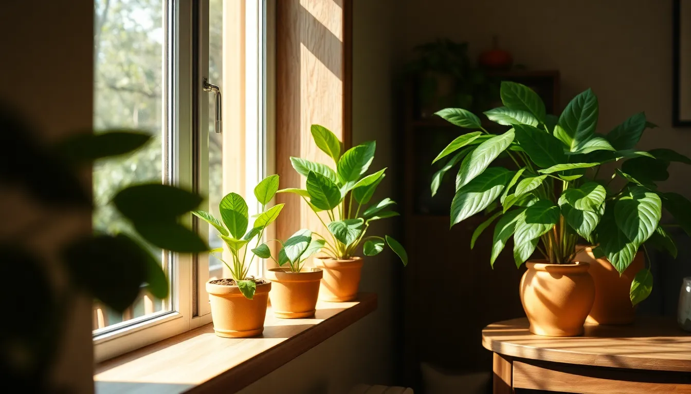 건강하게 자라고 있는 여러 종류의 집콕 힐링 식물들