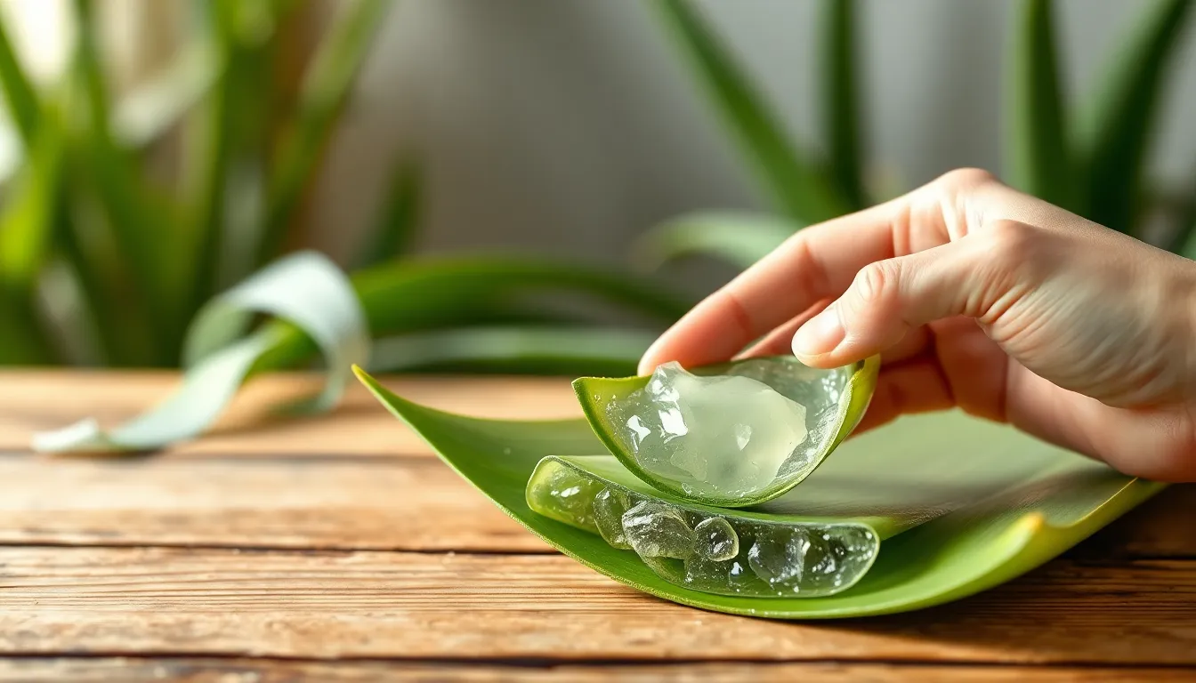 알로에베라 잎과 추출물